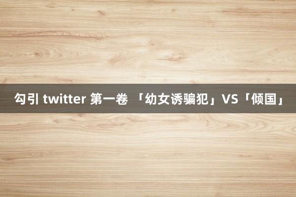 勾引 twitter 第一卷 「幼女诱骗犯」VS「倾国」