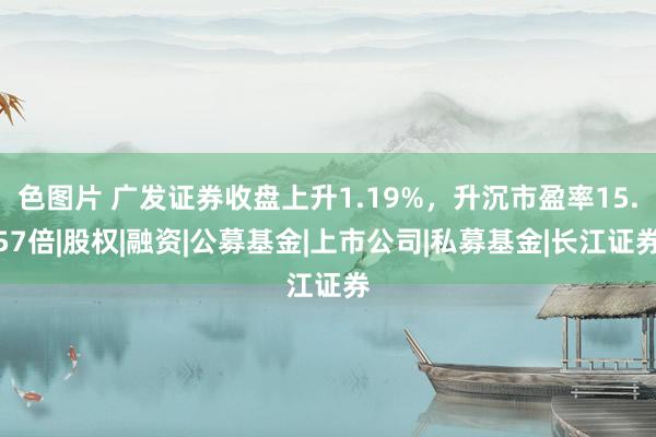 色图片 广发证券收盘上升1.19%，升沉市盈率15.57倍|股权|融资|公募基金|上市公司|私募基金|长江证券